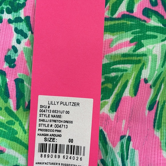 NWT Lilly Pulitzer Shelly Stretch Dress Hangin Around Size 00 - Picture 5 of 5
